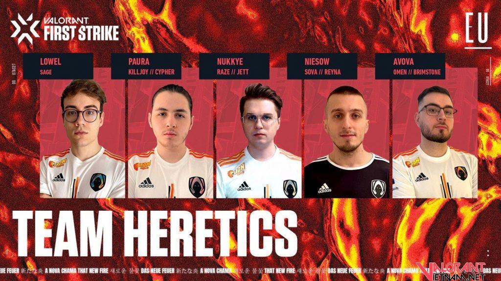 PAURA trong màu áo team Heretics vô địch first strike