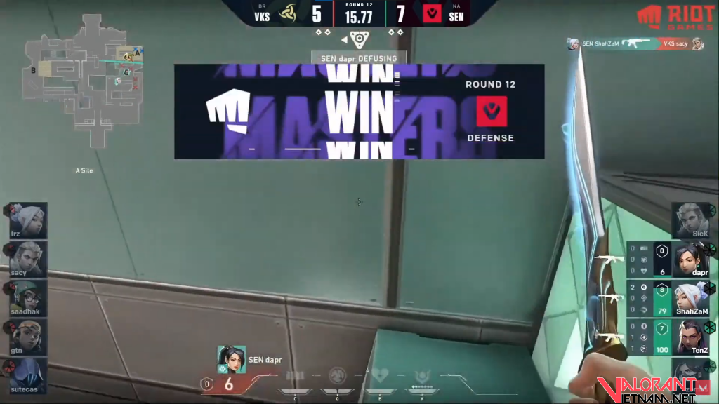 Sentinels vs Team Vikings first half map 1