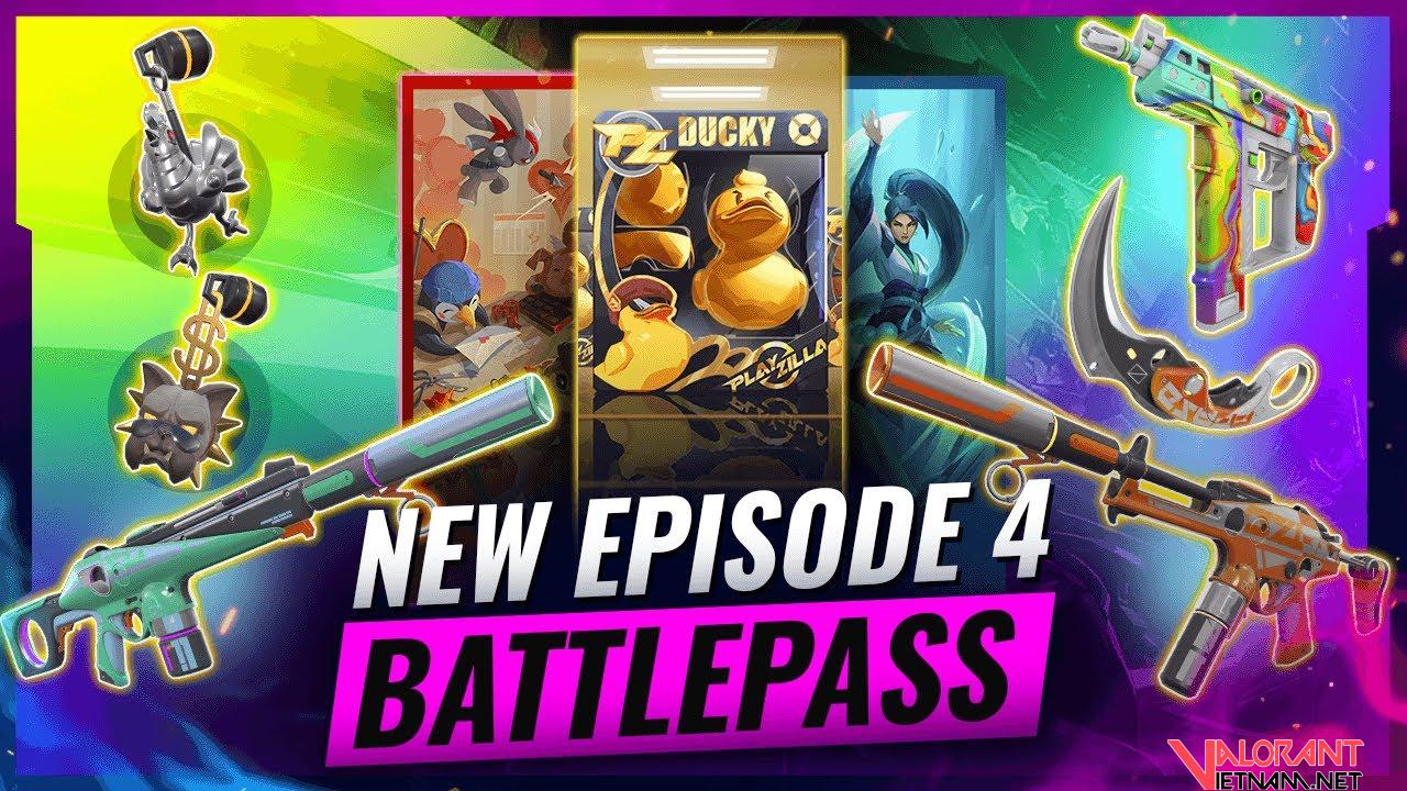 DANH SÁCH VẬT PHẨM TRONG EP4 BATTLEPASS